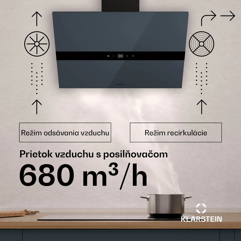 Klarstein WiFusion digestor, WiFi, LED, 680 m³/h, A++