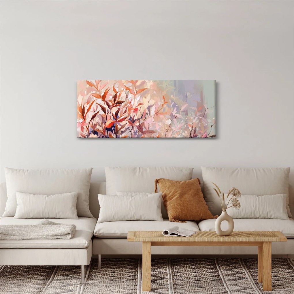 Obraz - Maľba pastelová jeseň (120x50 cm)
