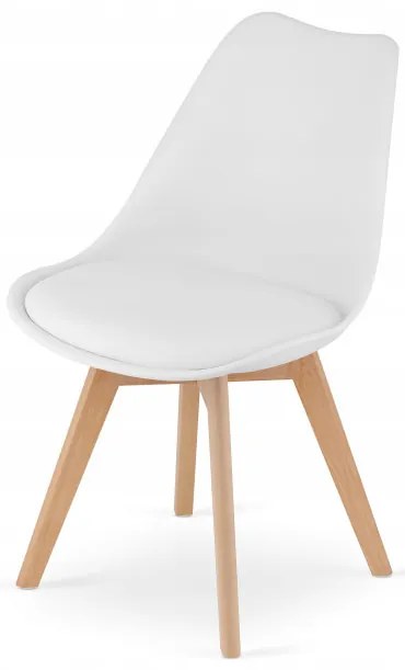 Jedálenský stôl TODI biely 60 cm s dvoma stoličkami MARK biele