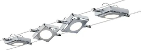 Paulmann 94107 - SADA 4xLED/4,3W Bodové svietidlo pre lanový systém MAC 230V