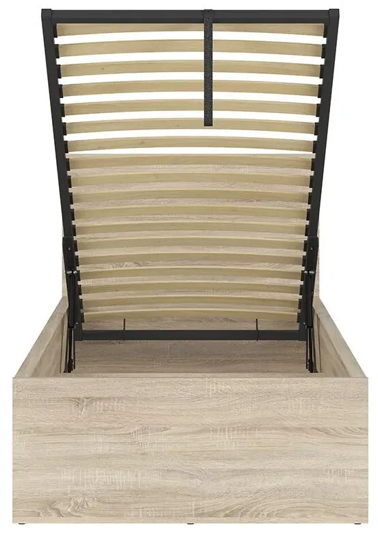 Jednolôžková posteľ 90 cm BRW Tetrix 15 (dub sonoma) (s roštom) (s úl. priestorom). Vlastná spoľahlivá doprava až k Vám domov. 1098500