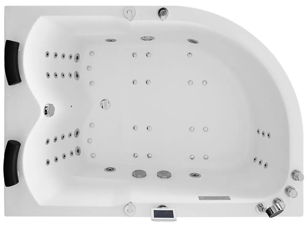 M-SPA - Pravá kúpeľňová vaňa s hydromasážou 170 x 120 x 70 cm