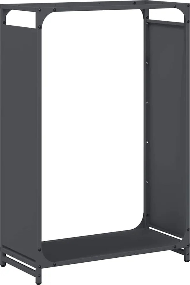 vidaXL Stojan na palivové drevo antracit oceľ valcovaná za studena