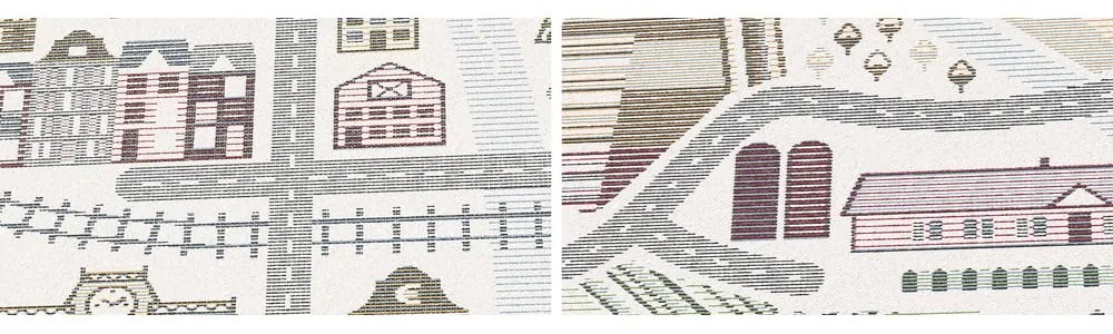 Bílý obojstranný detský koberec Narma Ülejõe, 140 x 200 cm