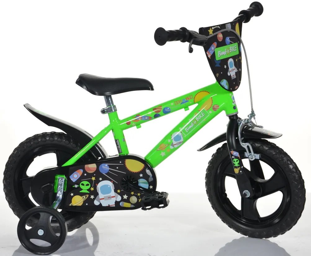 Chlapčenský bicykel Bottari BimboBike 77333 Vesmír zelená 16" 2023