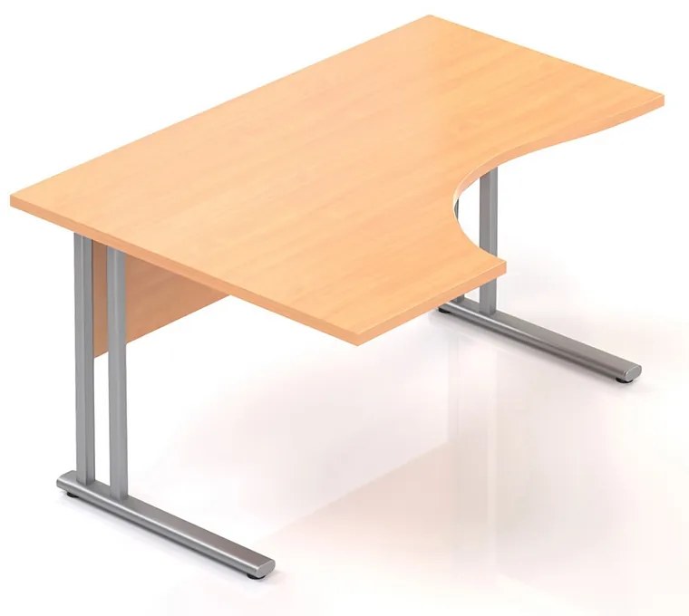 Ergonomický stôl Visio 140 x 100 cm, ľavý, buk