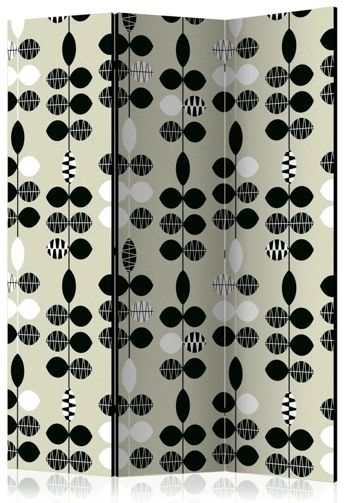 Artgeist Paraván - Black and White Dots [Room Dividers]