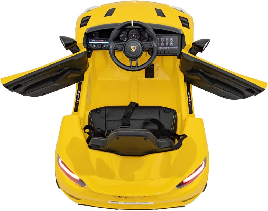 Ramiz Porsche Spyder RS 718 Žlté športové auto