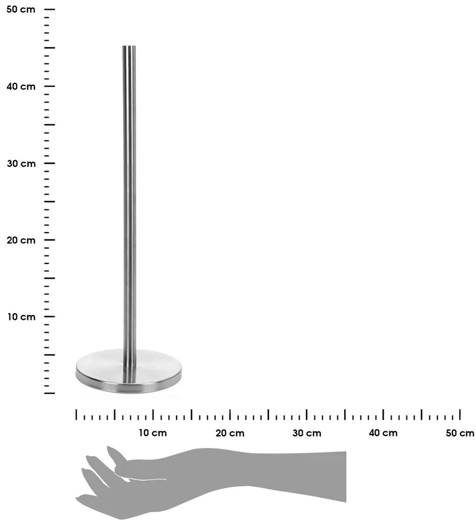 Stojan na toaletný papier Steel, chrómová
