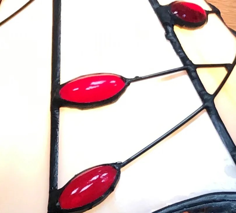 Tiffany luster do spálne Prezent 172 vzor 3