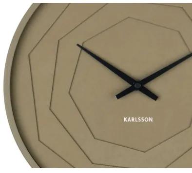 KARLSSON LAYERED ORIGAMI nástenné hodiny Zelená