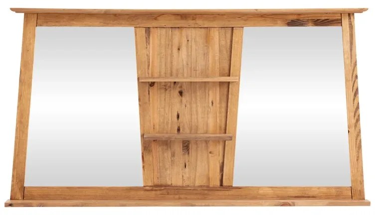 furniture-nabytek.cz - Masívne kúpeľňové zrkadlo Rangoon z borovice, lakované – 140×72 cm