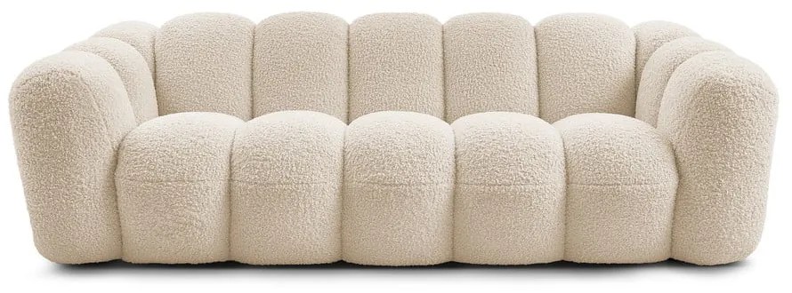 Béžová pohovka z textílie buklé 232 cm Hippolyte – Bobochic Paris