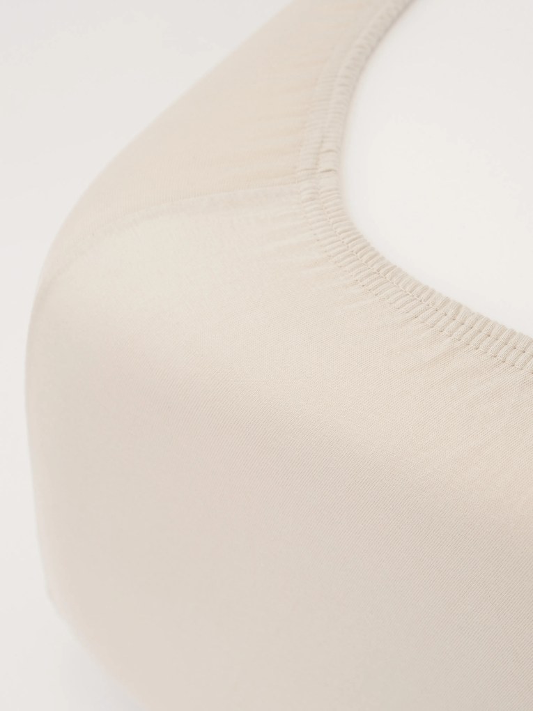 Jersey plachta do postieľky Classic 70 x 140 cm – prírodná