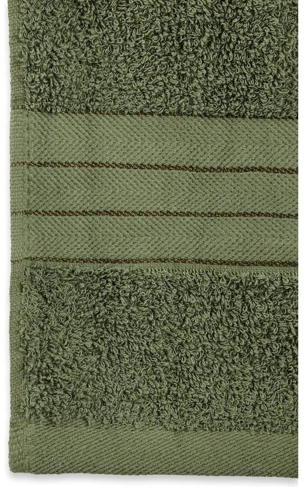 Tmavozelené froté bavlnené uteráky v súprave 4 ks 50x100 cm – Good Morning