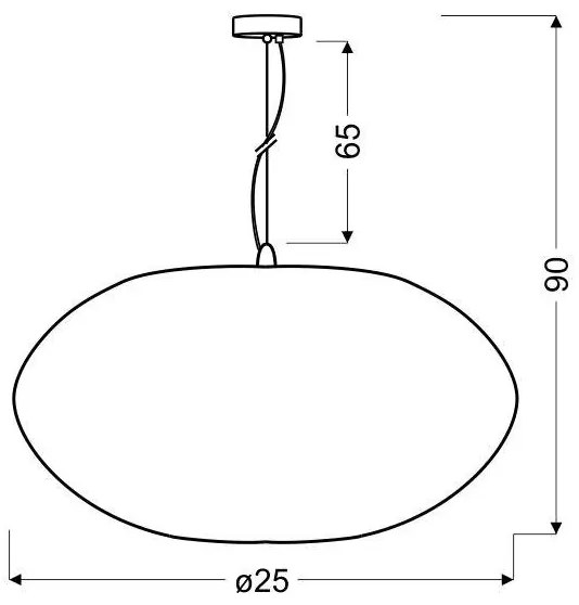 Luster na lanku PINIA 1xE27/60W/230V