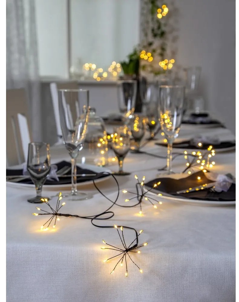 Vonkajšia svetelná LED reťaz Star Trading Flower, dĺžka 2,1 m