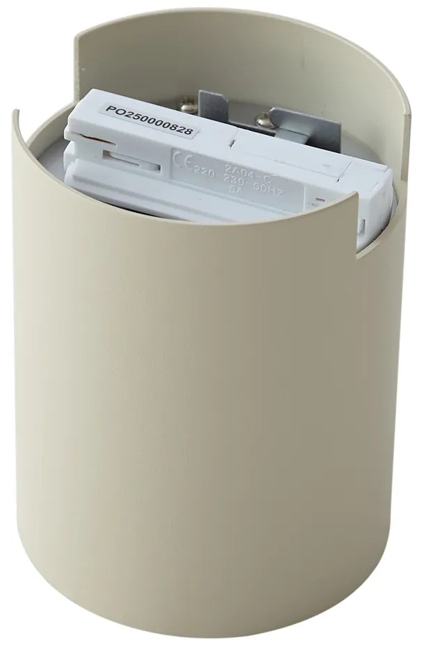 Moderný béžový reflektor pre 1-fázový koľajnicový systém - Iconic Rondoo Up