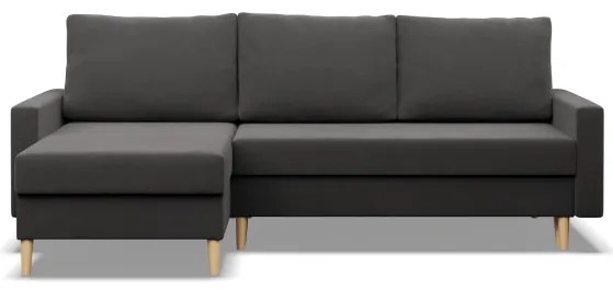 Rohová rozkladacia sedačka BLANK Comfort sivá