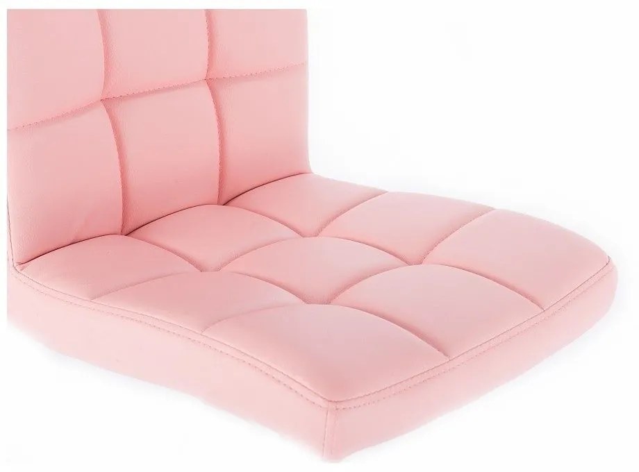 LuxuryForm DESIGN Stolička TOLEDO na zlatom tanieri - ružová