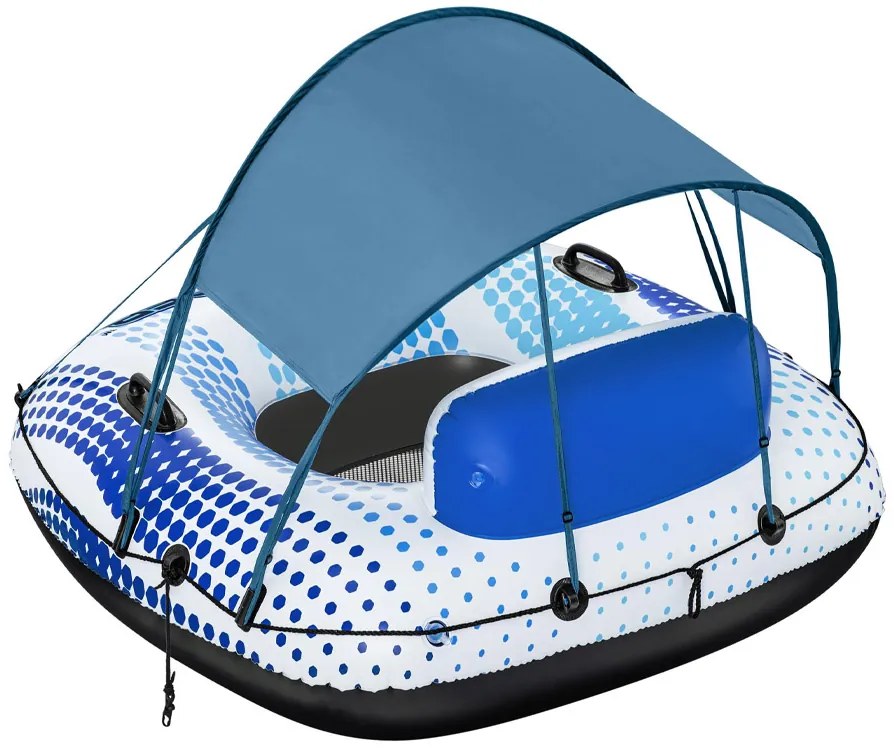 Nafukovací plavecký kruh Hydro-Force so strechou 123x123x51cm BESTWAY + sieťované dno + operadlo 43725