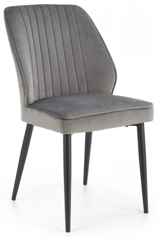 Dizajnová stolička Rickie sivá