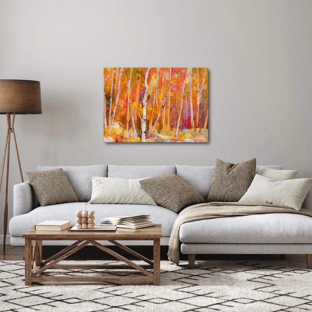 Obraz - Jesenný les (70x50 cm)