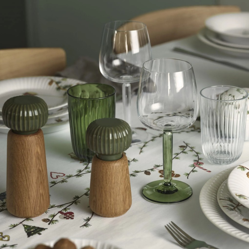 KÄHLER Mlynček s keramickým strojčekom Hammershøi Dark Green 14,5 cm