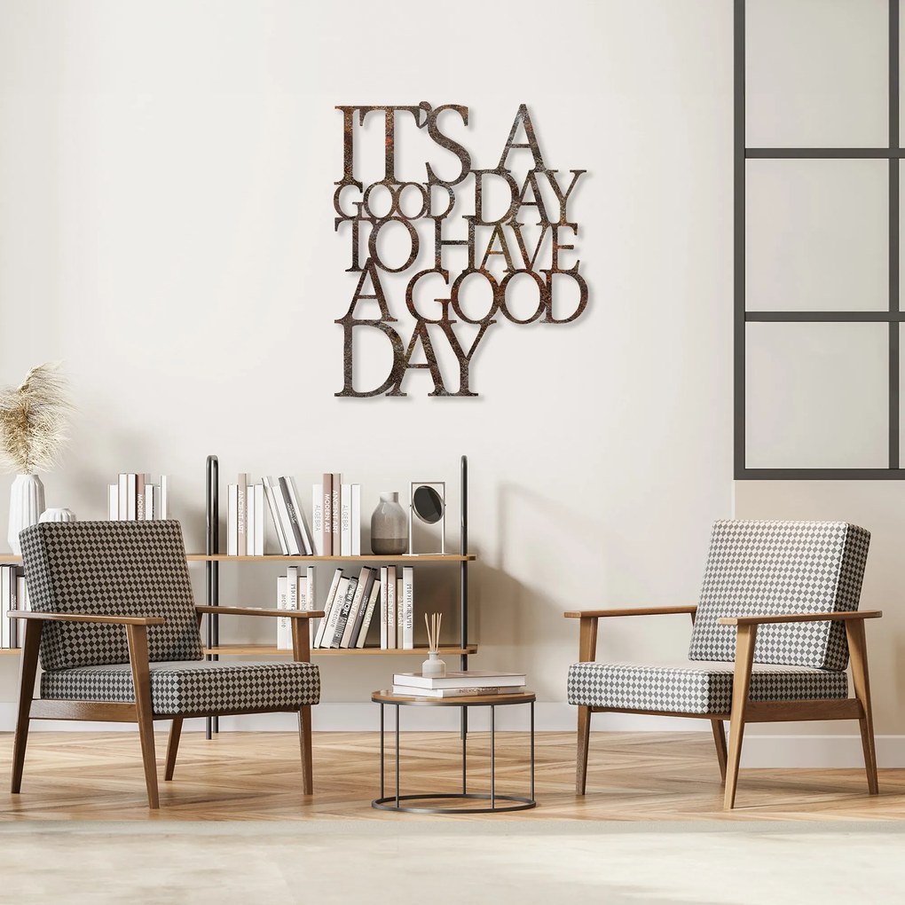 Nástenná kovová dekorácia Pekný deň viacfarebná