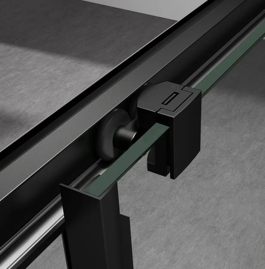 Gelco Gelco, SIGMA SIMPLY BLACK sprchové dvere posuvné pre rohový vstup 800 mm, sklo BRICK, GS2480B