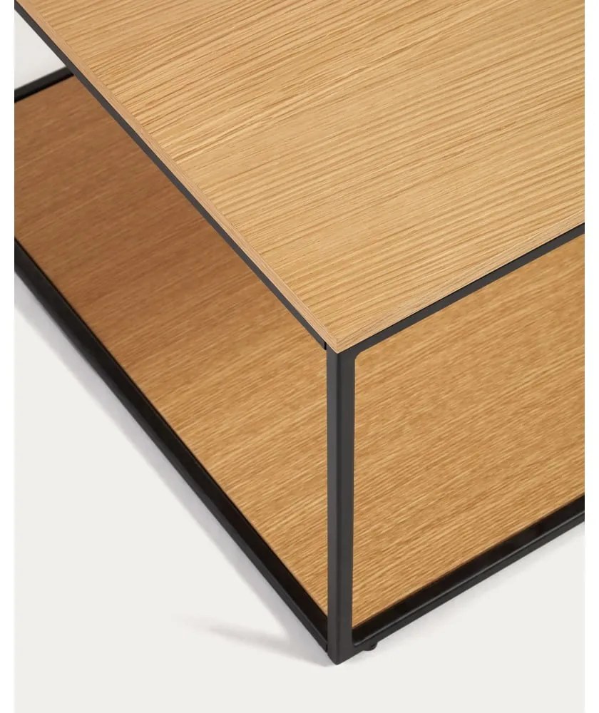 Konferenčný stolík s doskou v dubovom dekore v prírodnej farbe 60x110 cm Yoana – Kave Home