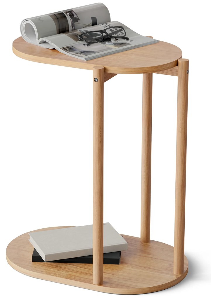 Bočný stolík z masívneho dreva