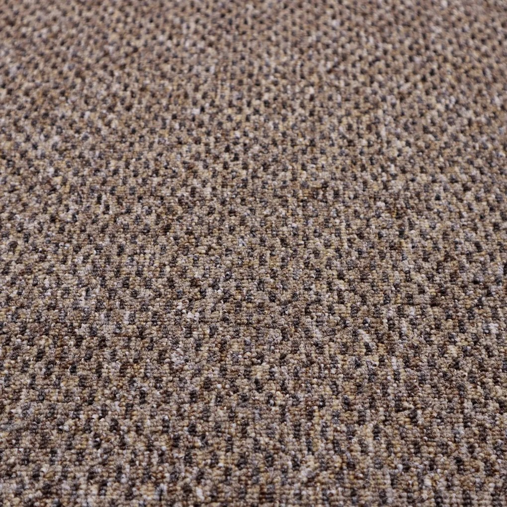 Metrážny koberec Rubin 2117 brown, na mieru, šíře 4m, hnedá, ab (mriežka), chodba / predsieň, Timzo