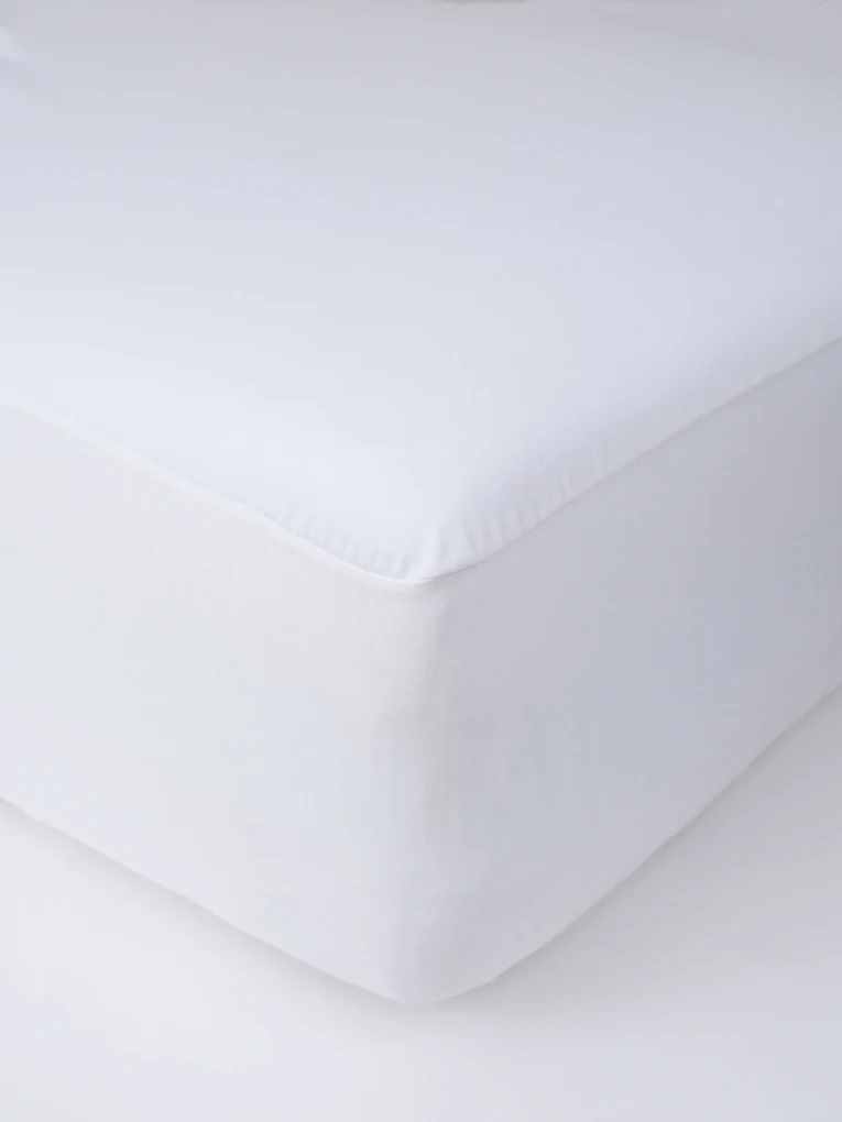 Nepriepustné jersey prestieradlo 160 x 200 cm - biele