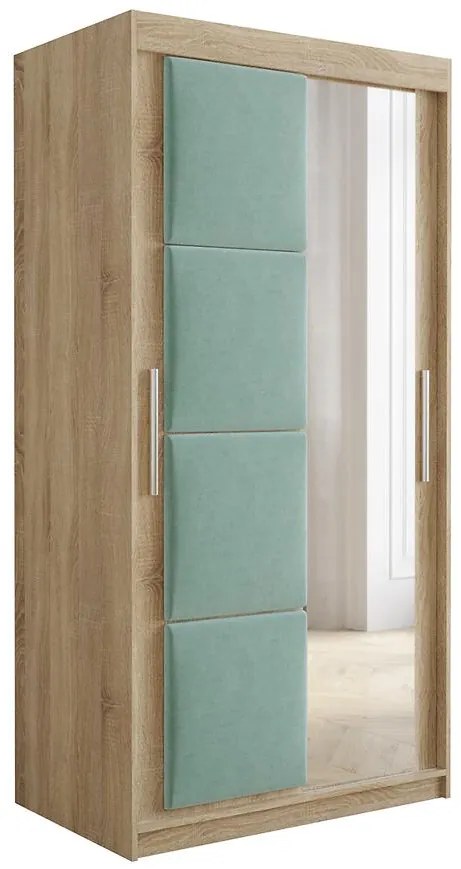 Skriňa Tapi 100 Dub Sonoma/Pistácia