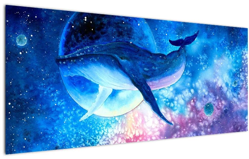 Obraz - Vesmírna veľryba (120x50 cm)