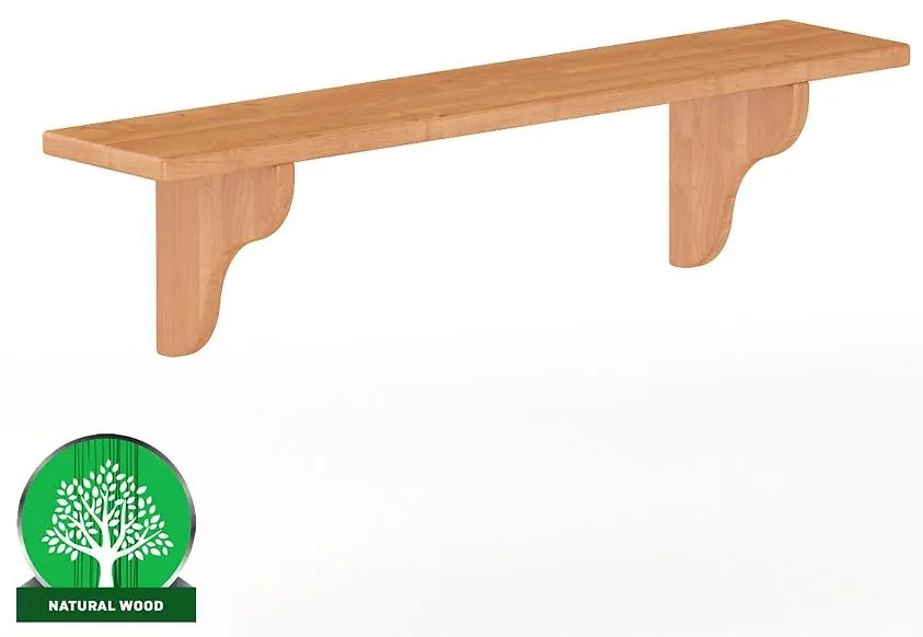 Polička borovica PK120-100x25x20 jelša