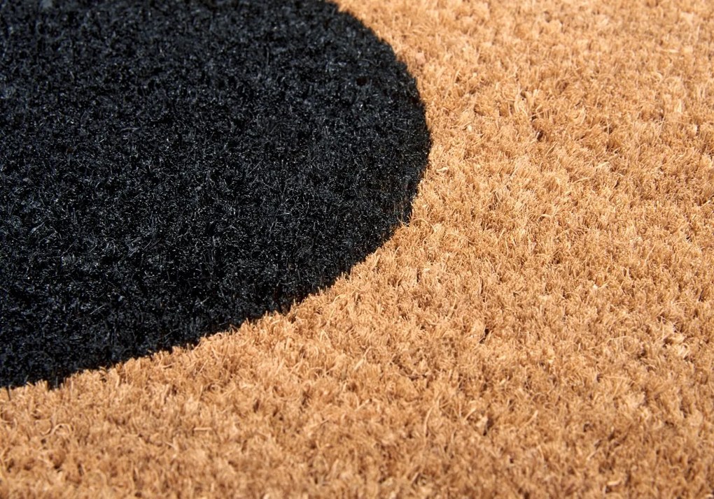 Hanse Home, Rohožka srdce kokos 105672 – na von aj na doma, 45x75, hnedá, chodba / predsieň