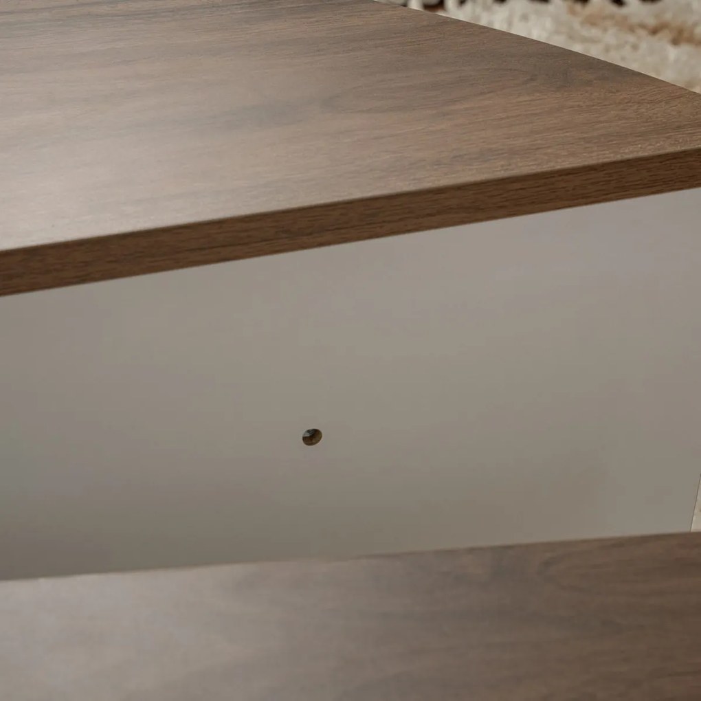 Konferenčný stolík Orion Walnut White