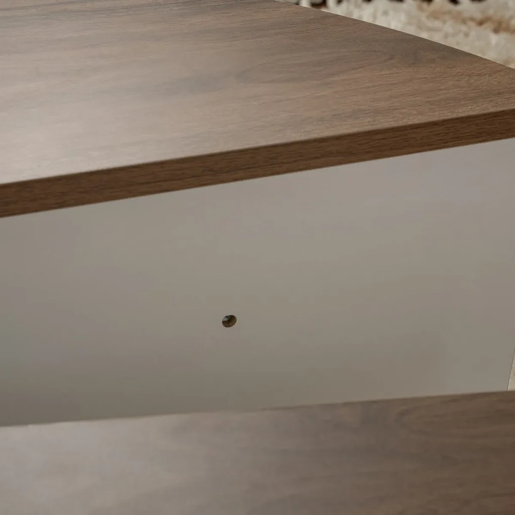Konferenčný stolík Orion Walnut White