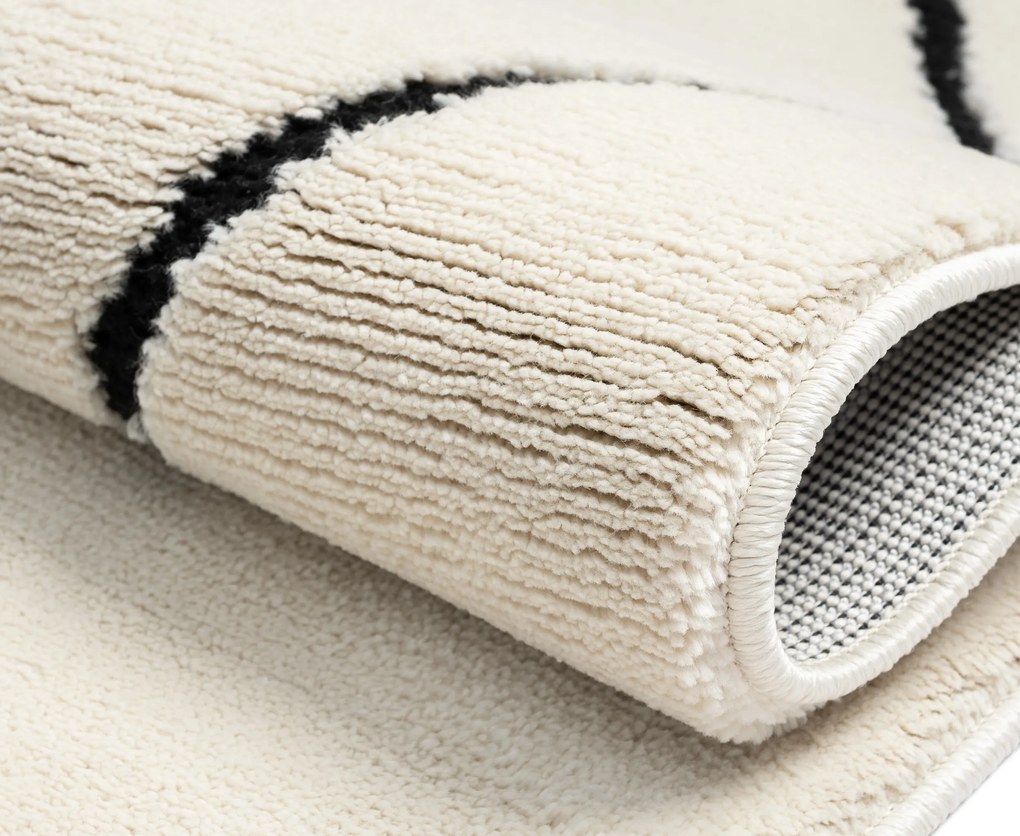 Kusový koberec Moroccan Oasis weiß, 200x290, čiernobiela, obývacia izba, My Flair