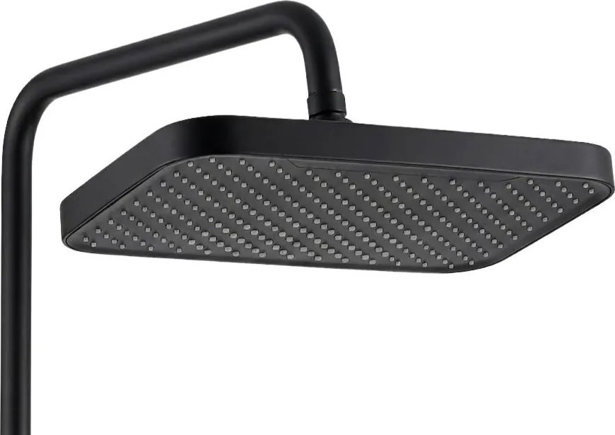 Rea Arlo, sprchový set s vaňovou výlevkou, čierna matná, REA-P7440
