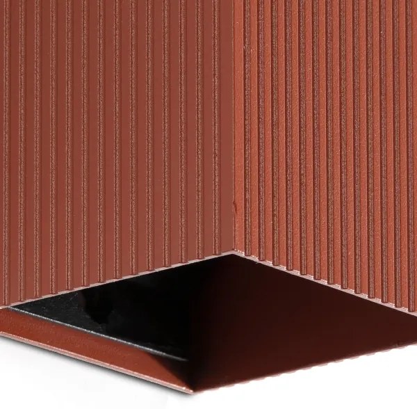 FARO 40537 - Nástenné svietidlo SOLE 1xGU10/8W/230V tehlová vrúbkovaná hranatý