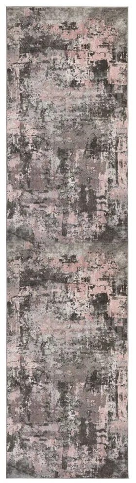 Flair Rugs koberce Behúň Cocktail Wonderlust Grey/Pink - 80x300 cm