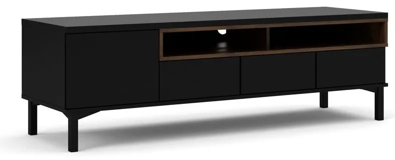 Čierny TV stolík 156x48x48 cm Roomers – Tvilum