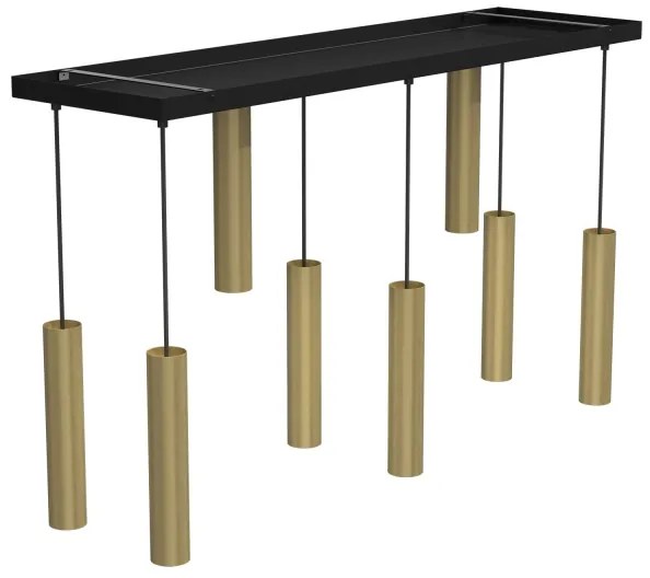 Luster na lanku RAITO 8xGU10/8W/230V mosadz