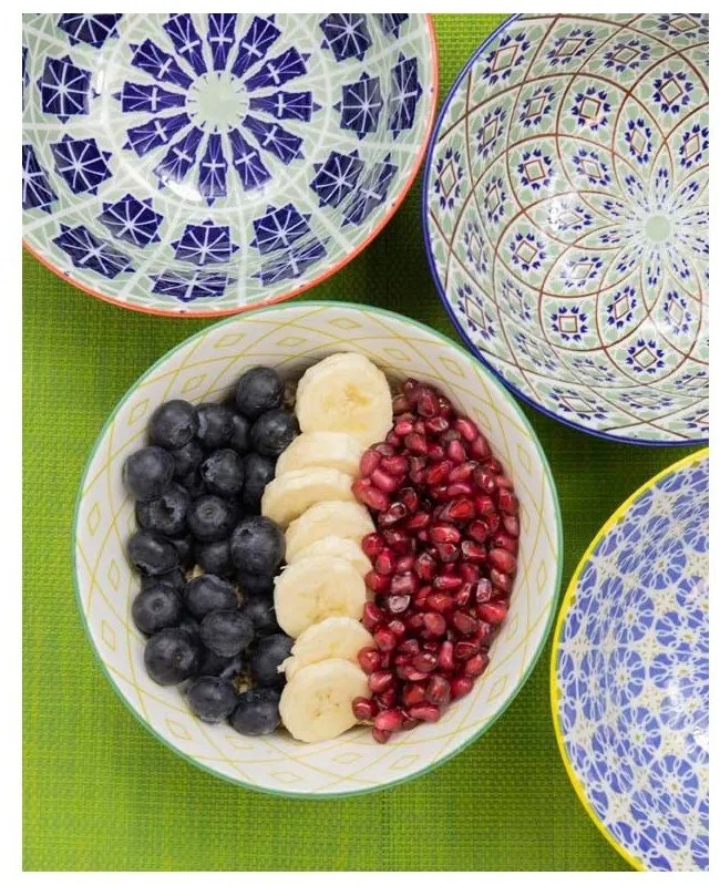 Súprava 4 keramických misiek Kitchen Craft, ø 15 cm
