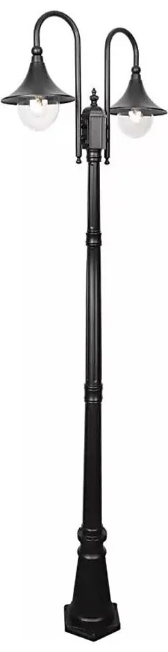 TK Lighting Vonkajšia lampa TALEZ 2xE27/15W/230V IP44 čierna 6980