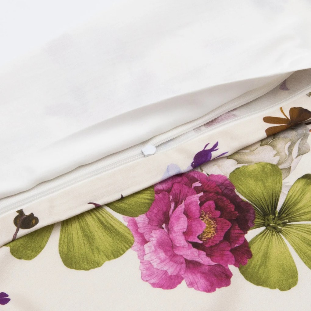 SATÉNOVÉ OBLIEČKY LUXURY PREMIUM KALINA 160X200 CM, 2KS 70X80 CM VZOROVANÉ