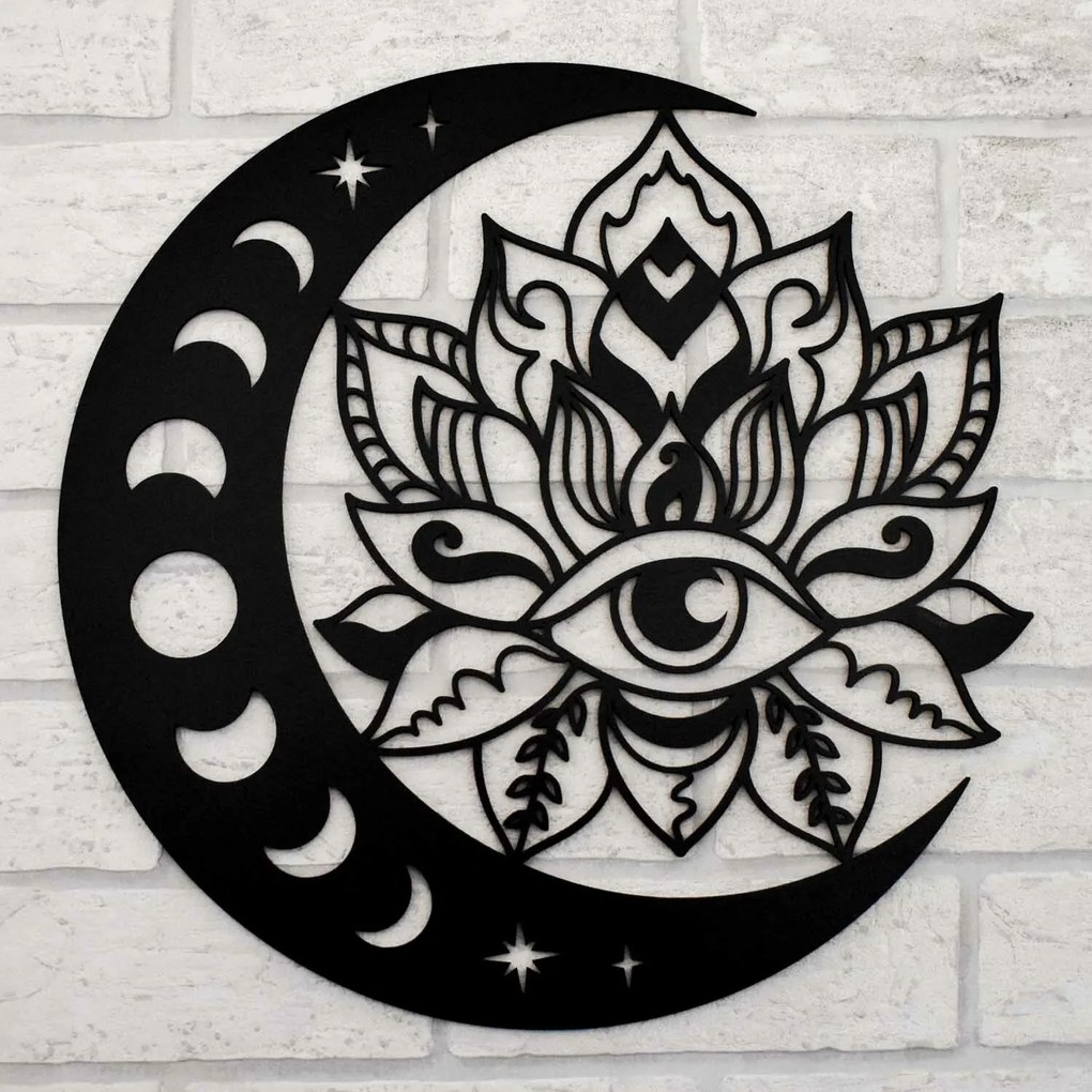 DUBLEZ | Originálny drevený obraz - Mesačné oko